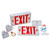 Topaz ESC/LED/RW/RC - White LED Exit/EM Combo - Red Legend - 90-Min Battery Backup 
