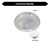 Topaz GCP-100PCS-WH - Slim Round Canopy Light - CCT Selectable - Wattage Selectable 