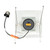 Topaz RTL6-SQ-9W-CS-WH - 6in LED Retrofit Square Downlight - CCT Selectable - 9W Damp Rated 