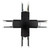 Topaz LSA-XCONN-BL - LSA X Cross Connector - Black - For Architectural Strip 
