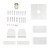 Topaz LSA-SMKIT - Surface Mount Kit for Topaz LSA Strips - Includes Brackets 