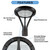 Topaz PTL-100PCS-BZ - Post Top LED Fixture - CCT Selectable - 60/80/100W Wet Rated 