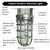 Topaz L1706BS - Brushed Steel Jelly Jar Vaportight Ceiling Mount - E26 Lamp-Ready 