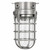 Topaz L1706BS - Brushed Steel Jelly Jar Vaportight Ceiling Mount - E26 Lamp-Ready 