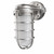 Topaz L1707SVBS - Brushed Steel Jelly Jar Vaportight Wall Sconce - E26 Lamp-Ready 