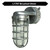 Topaz L1707SVBS - Brushed Steel Jelly Jar Vaportight Wall Sconce - E26 Lamp-Ready 
