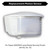 Topaz L6020WH - Replacement 180 deg Motion Sensor for L60XXWH Flood - 70ft Range 