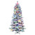 Vickerman A246284LED - 9 ft Flocked Alaskan Prelit Multi-colored LED Christmas Tree