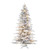 Vickerman A253276LED - 7.5 ft Flocked Winter Prelit Warm White LED Christmas Tree