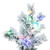 Vickerman A806349LED - 4.5 ft Flocked Alaskan Pine Prelit Multi-colored LED Christmas Tree
