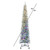 Vickerman G256388LEDCC - 10 ft Flocked Crest Pencil Prelit Color Changing LED Christmas Tree