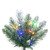 Vickerman G256388LEDCC - 10 ft Flocked Crest Pencil Prelit Color Changing LED Christmas Tree