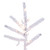 Vickerman K226068LEDCC - 6.5 ft Flocked Slim Pistol Pine Prelit Color Changing LED Christmas Tree