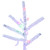 Vickerman K226068LEDCC - 6.5 ft Flocked Slim Pistol Pine Prelit Color Changing LED Christmas Tree