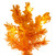 Vickerman K237046LED - 4.5 ft Flocked Yellow Prelit Yellow LED Christmas Tree