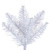 Vickerman K240180 - 8.5 ft White Pencil Unlit Christmas Tree