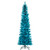 Vickerman K240866LED - 6.5 ft Aqua Tinsel Pencil Prelit Aqua LED Christmas Tree