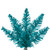 Vickerman K240875 - 7.5 ft Aqua Tinsel Pencil Unlit Christmas Tree