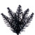 Vickerman K241885 - 9.5 ft Black Pencil Unlit Christmas Tree