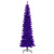 Vickerman K242980 - 8.5 ft Purple Pencil Unlit Christmas Tree