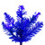 Vickerman K244266LED - 6.5 ft Blue Pencil Prelit Warm White LED Christmas Tree 