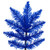 Vickerman K244275 - 7.5 ft Blue Pencil Unlit Christmas Tree