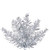 Vickerman K246575 - 7.5 ft Silver Tinsel Pencil Unlit Christmas Tree 