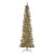 Vickerman K246576LED - 7.5 ft Silver Tinsel Pencil Prelit Warm White LED Christmas Tree 