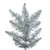 Vickerman K247481LED - 9 ft Silver Tinsel Pencil Prelit RGB Color Changing LED Christmas Tree