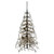 Vickerman K251466LED - 6.5 ft Black Wine Bottle Tree Prelit Warm White LED Christmas Tree 