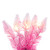 Vickerman K255076LED - 7.5 ft Flocked Pink Fir Prelit Warm White LED Christmas Tree