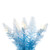 Vickerman K255531LED - 3 ft Flocked Baby Blue Fir Prelit Warm White LED Christmas Tree