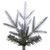 Vickerman K257485 - 10 ft Frosted Bixley Fir Unlit Christmas Tree