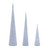Vickerman RIC230607 - 15"/24"/30" Silver Cone Tree Set of 3 
