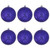 Vickerman M166366D - 4 inch Purple Shiny Mercury Ball Christmas Ornament - 6 Pack