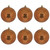 Vickerman M166388D - 4 inch Copper Shiny Mercury Ball Christmas Ornament - 6 Pack