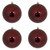 Vickerman M166465D - 4.75 inch Burgundy Shiny Mercury Ball Christmas Ornament - 4 Pack