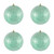 Vickerman M166544D - 6 inch Seafoam Shiny Mercury Ball Christmas Ornament - 4 Pack
