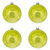 Vickerman M166573D - 6 inch Lime Shiny Mercury Ball Christmas Ornament - 4 Pack 
