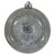 Vickerman M166587D - 6 inch Pewter Shiny Mercury Ball Christmas Ornament - 4 Pack