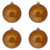 Vickerman M166588D - 6 inch Copper Shiny Mercury Ball Christmas Ornament - 4 Pack 