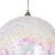Vickerman MC250800W - 6 inch Clear Iridescent Bead Christmas Ornament - 2 Pack
