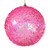 Vickerman MC250879W - 6 inch Pink Bead Christmas Ornament - 2 Pack 