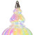 Vickerman MC251900W - 12 inch Clear Iridescent Drop Christmas Ornament