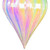 Vickerman MC251900W - 12 inch Clear Iridescent Drop Christmas Ornament 