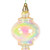 Vickerman MC252938W - 16.5 inch Champagne Finial Christmas Ornament 