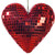 Vickerman MC253203W - 4.75 inch Red Shiny Heart Christmas Ornament - 2 Pack 
