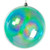 Vickerman MC255642W - 12 inch Teal Ball Christmas Ornament