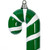 Vickerman MT251804W - 18 inch Green Enamel Candy Cane Christmas Ornament