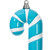 Vickerman MT251852W - 18 inch Light Blue Enamel Candy Cane Christmas Ornament